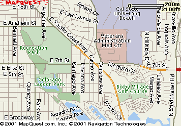 Map of Long Beach California Eastside
